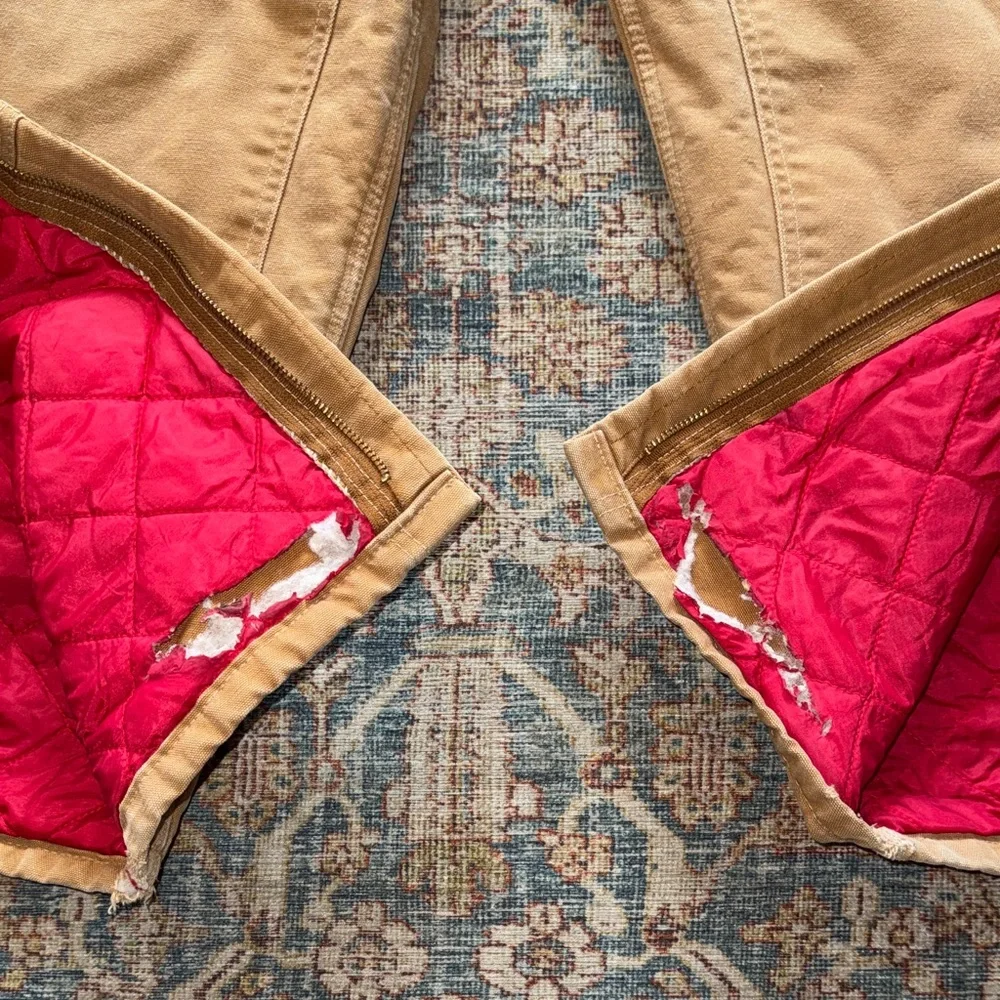 Carhartt Arctic quilt lined Bib Overalls size 42 x 28 VG condition - Picture 5 of 13